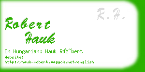 robert hauk business card